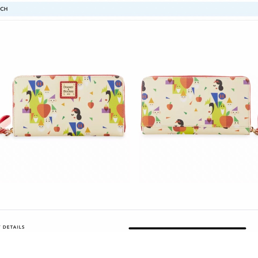 NWT Disney Snow White & Seven Dwarfs 85th Anniversary Dooney and Bourke wallet